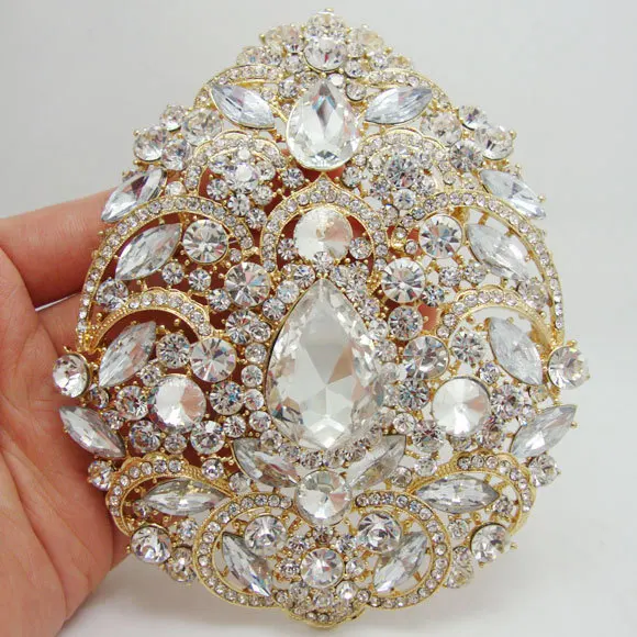 Fashion Bride Luxury Flower Drop Pendant High Quality Bride Bridesmaid Wedding Brooch Pin Clear Rhinestone Crystal
Fashion Bride Luxury Flower Drop Pendant High Quality Bride Bridesmaid Wedding Brooch Pin Clear Rhinestone Crystal