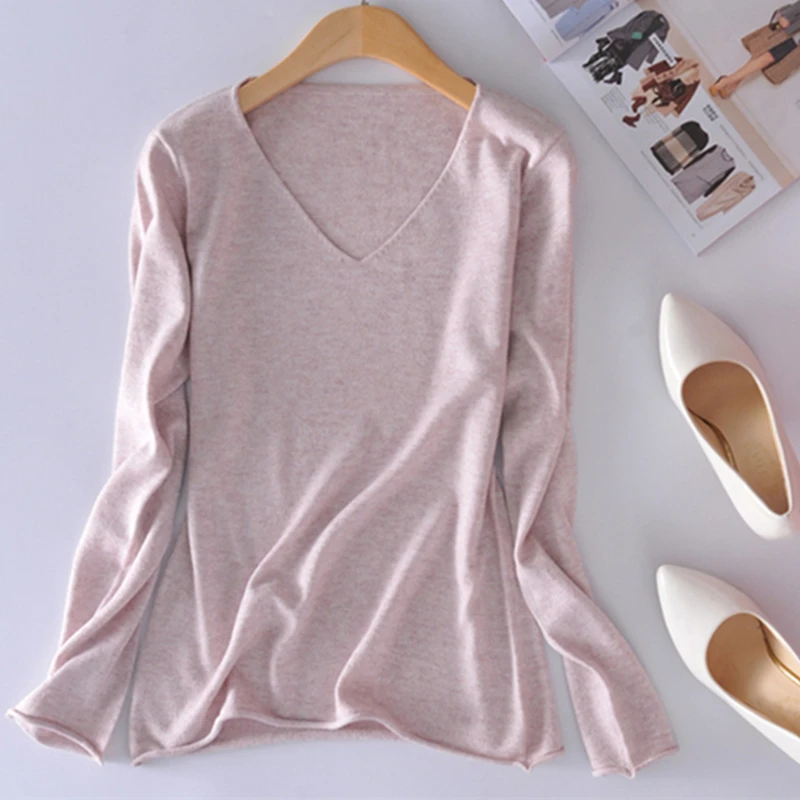 2019 Autumn Cashmere Sweater Fashion Women Spring New V-neck Wool Sweater Short Paragraph Basic Knit Cultivate Wild Pullovers
2019 Autumn Cashmere Sweater Fashion Women Spring New V-neck Wool Sweater Short Paragraph Basic Knit Cultivate Wild Pullovers