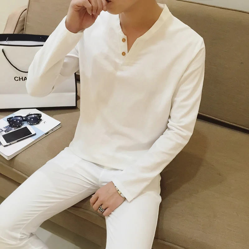 New Long Sleeve Men T-Shirt Fashion 2018 Autumn Solid Slim Fit T Shirt Men Button Design Casual V-Neck Tee Shirt Homme Tops Tees
New Long Sleeve Men T-Shirt Fashion 2018 Autumn Solid Slim Fit T Shirt Men Button Design Casual V-Neck Tee Shirt Homme Tops Tees