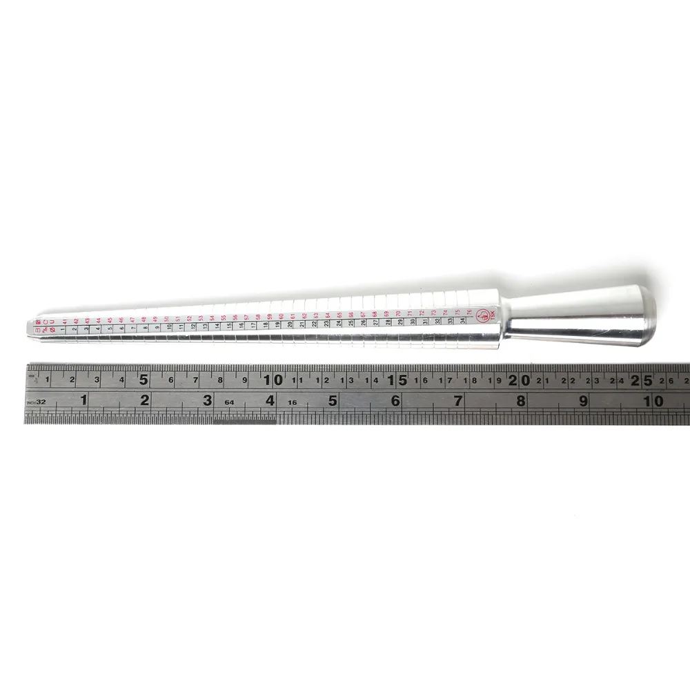 New US EU Standard Ring Sizer Mandrel Stick Finger Gauge Ring Measuring Sizes Jewelry Tool & Equipments
New US EU Standard Ring Sizer Mandrel Stick Finger Gauge Ring Measuring Sizes Jewelry Tool & Equipments