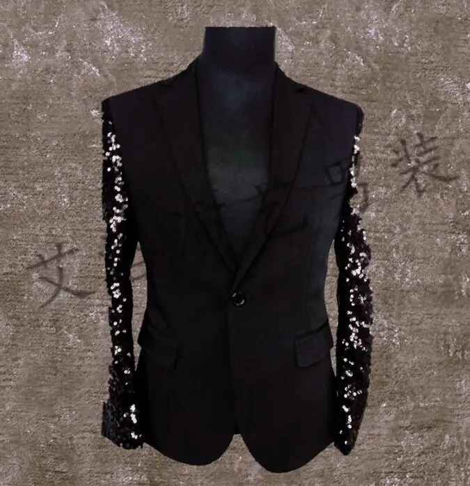 Men Suits Designs Homme Terno Stage Costumes For Singers Men Sequin Blazer Dance Clothes Jacket Style Dress Punk Rock Black
Men Suits Designs Homme Terno Stage Costumes For Singers Men Sequin Blazer Dance Clothes Jacket Style Dress Punk Rock Black