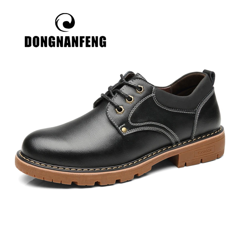 DONGNANFENG Men's Male Casual Cow Genuine Leather Shoes Boots British Retro Breathable Spring Autumn Lace Up Size 38-44 BY-9536
DONGNANFENG Men's Male Casual Cow Genuine Leather Shoes Boots British Retro Breathable Spring Autumn Lace Up Size 38-44 BY-9536