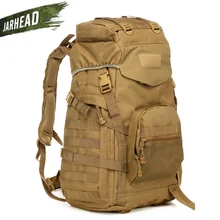 Ao ar livre tático mochila 60l militar saco do exército de trekking esporte viagem acampamento caminhadas camuflagem saco assalto mochila(China)