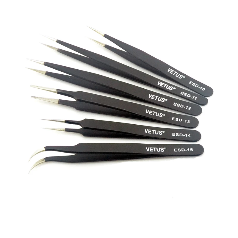 High quality 10PCS/Lot Antistatic BGA ESD Tweezers ESD-10 ESD-11 ESD-12 ESD-13 ESD-14 ESD-15 Free Shipping
High quality 10PCS/Lot Antistatic BGA ESD Tweezers ESD-10 ESD-11 ESD-12 ESD-13 ESD-14 ESD-15 Free Shipping