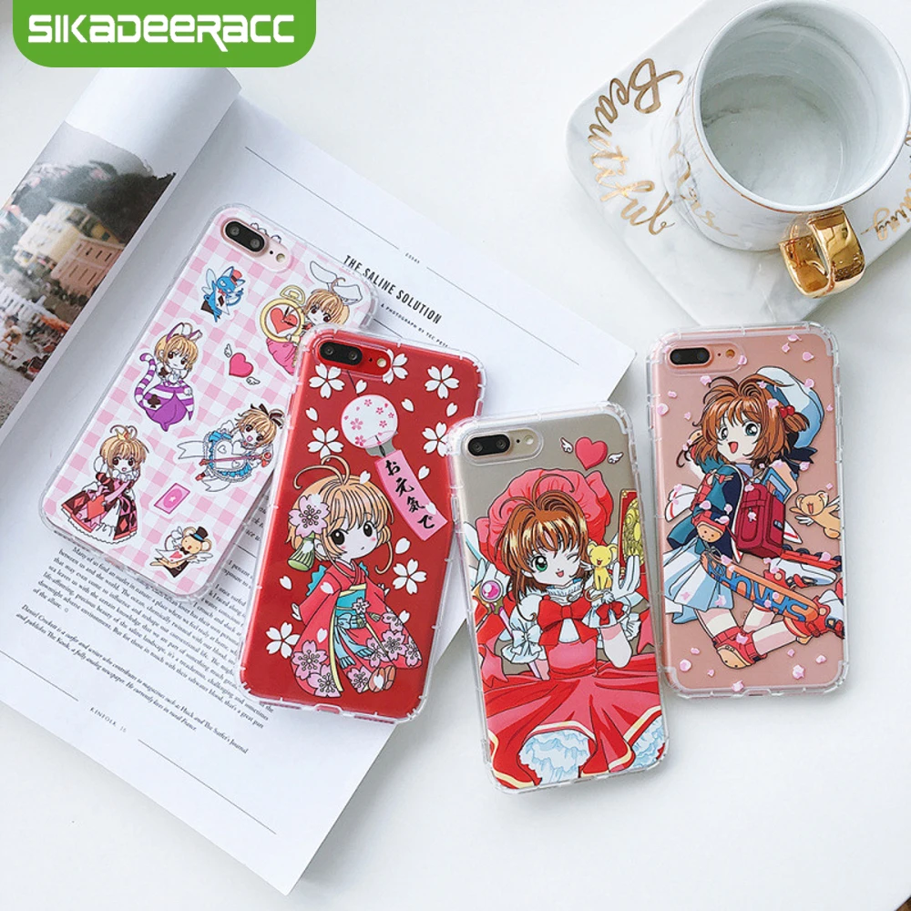 Cardcaptor Sakura Phone Cases For iPhone X 7 8 Plus 6 6s Plus TPU Soft Cartoon Cute Lovely Shockproof Lovely Back Covers SH67
Cardcaptor Sakura Phone Cases For iPhone X 7 8 Plus 6 6s Plus TPU Soft Cartoon Cute Lovely Shockproof Lovely Back Covers SH67