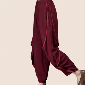 Women High Waist Pure Casual Pants Cotton Linen Summer Pants Pleated Plus Size Loose Harem Pants
Women High Waist Pure Casual Pants Cotton Linen Summer Pants Pleated Plus Size Loose Harem Pants
