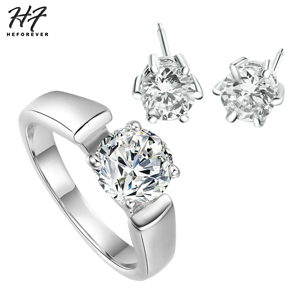 

Classic Wedding Engagement Jewelry Rings for Women Top Quality AAA+ CZ White Rose Gold Color Fashion Jewellry S432