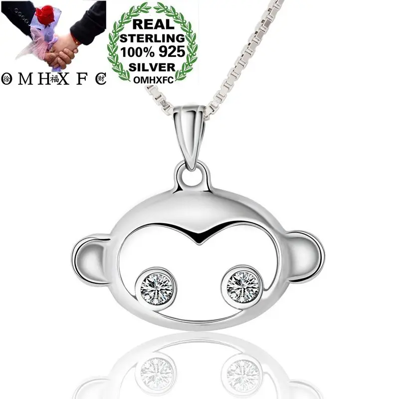 OMHXFC Wholesale European Fashion Woman Girl Party Birthday Wedding Monkey Zircon 100% S925 Sterling Silver Pendant Charm PD110
OMHXFC Wholesale European Fashion Woman Girl Party Birthday Wedding Monkey Zircon 100% S925 Sterling Silver Pendant Charm PD110