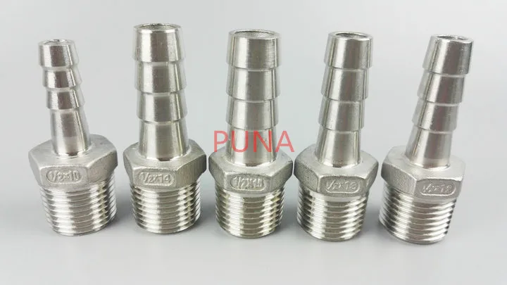 25mm x 1'' BSP Male Thread 304 Stainless Steel Pipe Fitting x Barb Hose Tail Reducer Pagoda Joint Coupling Connector
25mm x 1'' BSP Male Thread 304 Stainless Steel Pipe Fitting x Barb Hose Tail Reducer Pagoda Joint Coupling Connector