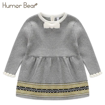 Humor Bear 2018 New Girls Kids Sweater Dress Fashion Stripe Pattern Design Princess Dress Baby Children clothing 1-5Y
Humor Bear 2018 New Girls Kids Sweater Dress Fashion Stripe Pattern Design Princess Dress Baby Children clothing 1-5Y