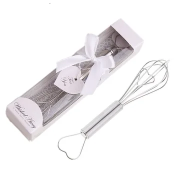 Stainless Steel Heart Shape Hand Whisk Egg Beater Party Favors Wedding Gifts for Guests W9519
Stainless Steel Heart Shape Hand Whisk Egg Beater Party Favors Wedding Gifts for Guests W9519