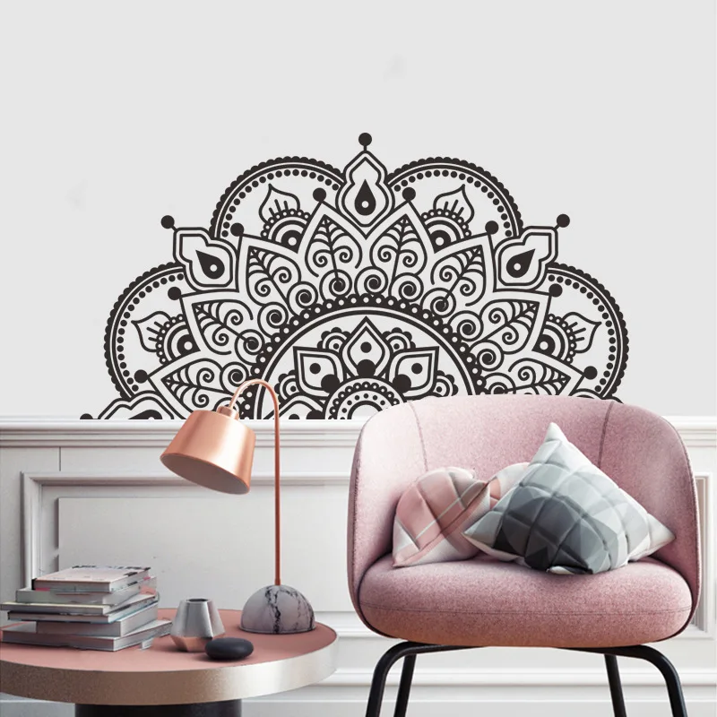 Half Mandala Flower Wall Stickers For Bedroom Headboard Meditation Yoga Wall Decal Boho Style Living Room Vinyl Sticker Mural
Half Mandala Flower Wall Stickers For Bedroom Headboard Meditation Yoga Wall Decal Boho Style Living Room Vinyl Sticker Mural