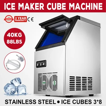 New Commercial Ice Maker Auto Clear Cube Ice Making Machine 40kg/90lbs 110V
New Commercial Ice Maker Auto Clear Cube Ice Making Machine 40kg/90lbs 110V