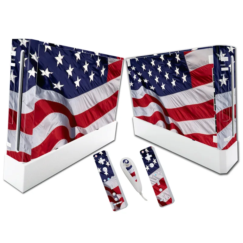 Flag Design Skin Sticker Vinyl Skin Sticker Protector for Nintendo for W ii and controller
Flag Design Skin Sticker Vinyl Skin Sticker Protector for Nintendo for W ii and controller