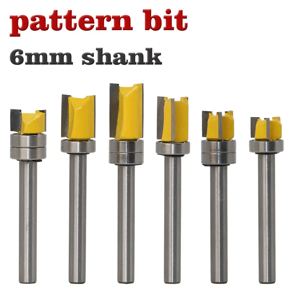 1PC 6mm Shank Template Trim Hinge Mortising Router Bit Straight End Mill Trimmer Cleaning Flush Trim Woodworking Tenon Cutter
1PC 6mm Shank Template Trim Hinge Mortising Router Bit Straight End Mill Trimmer Cleaning Flush Trim Woodworking Tenon Cutter