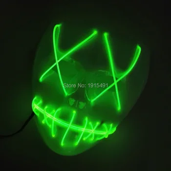 10 Color Optional Beautiful Glowing EL wire Mask Halloween decor Novelty Lighting LED Neon Mask for Carnival,Movie Club,Festival
10 Color Optional Beautiful Glowing EL wire Mask Halloween decor Novelty Lighting LED Neon Mask for Carnival,Movie Club,Festival