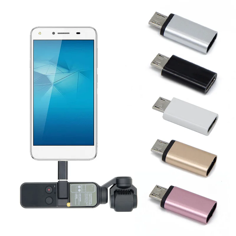 Replacement Type C USB C To Micro-USB Adapter Fast Adapter Converter for DJI Osmo Pocket Handheld Gimbal Accessories for Samsung
Replacement Type C USB C To Micro-USB Adapter Fast Adapter Converter for DJI Osmo Pocket Handheld Gimbal Accessories for Samsung