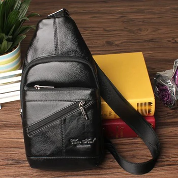 Cheer soul brand Genuine Leather Men Chest Bag Waterproof Chest Pack Men's Handbags Shoulder Bags Casual Male Bag Crossbody #222 
Cheer soul brand Genuine Leather Men Chest Bag Waterproof Chest Pack Men's Handbags Shoulder Bags Casual Male Bag Crossbody #222
