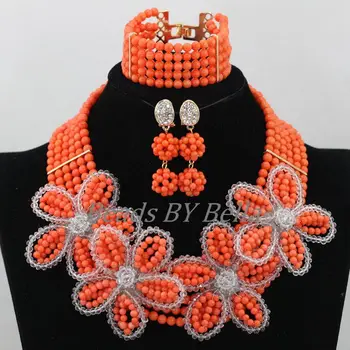 2017 NEW Nigerian Wedding Beads Necklace Indian Bridal Jewelry Sets Flower African Coral Beads Jewelry Set Free Shipping ABK006
2017 NEW Nigerian Wedding Beads Necklace Indian Bridal Jewelry Sets Flower African Coral Beads Jewelry Set Free Shipping ABK006