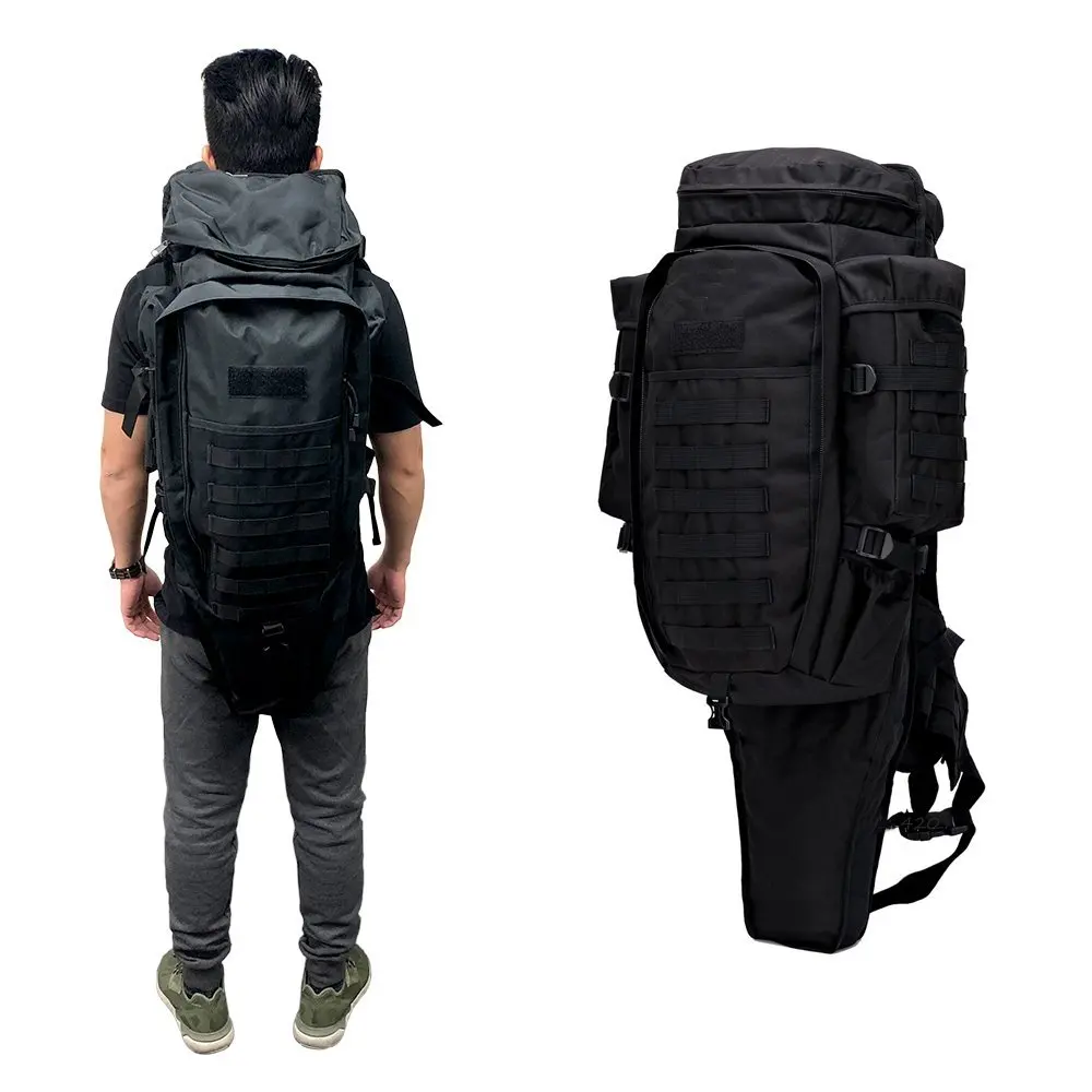 65L Large Capacity Waterproof Tactical Military Backpack Sturdy Nylon Durable Gun Rucksack for Travel Hiking Camping Hunting
65L Large Capacity Waterproof Tactical Military Backpack Sturdy Nylon Durable Gun Rucksack for Travel Hiking Camping Hunting