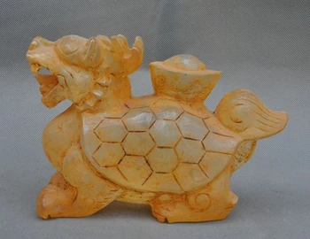 8"Old Chinese Fengshui Crystal Carving Wealth yuanbao Dragon Turtle Lucky Statue
8"Old Chinese Fengshui Crystal Carving Wealth yuanbao Dragon Turtle Lucky Statue
