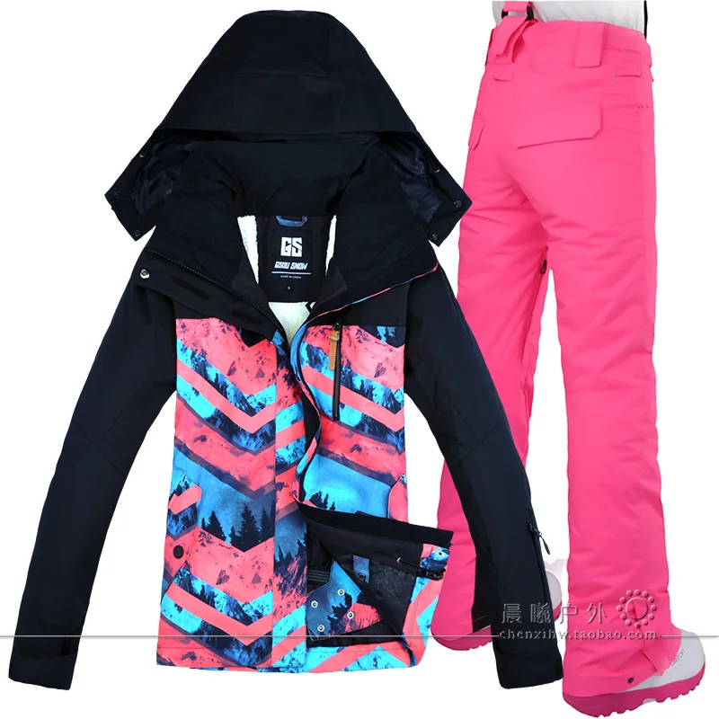 2019 GSOU SNOW Women Ski Jacket Pant Snowboard Suit Windproof Waterproof Outdoor Sport Wear Thicken Thermal Hooded Winter Suit
2019 GSOU SNOW Women Ski Jacket Pant Snowboard Suit Windproof Waterproof Outdoor Sport Wear Thicken Thermal Hooded Winter Suit
