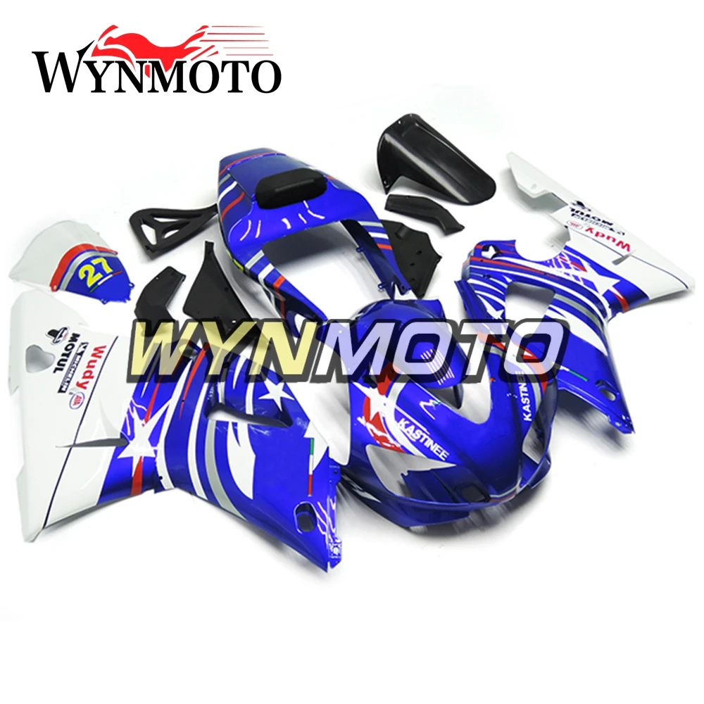 Blue White Full ABS Injection Plastics Fairings For Yamaha YZF1000 R1 Year 1998 1999 98 99 Motorcycle Fairing Kit Bodywork
Blue White Full ABS Injection Plastics Fairings For Yamaha YZF1000 R1 Year 1998 1999 98 99 Motorcycle Fairing Kit Bodywork