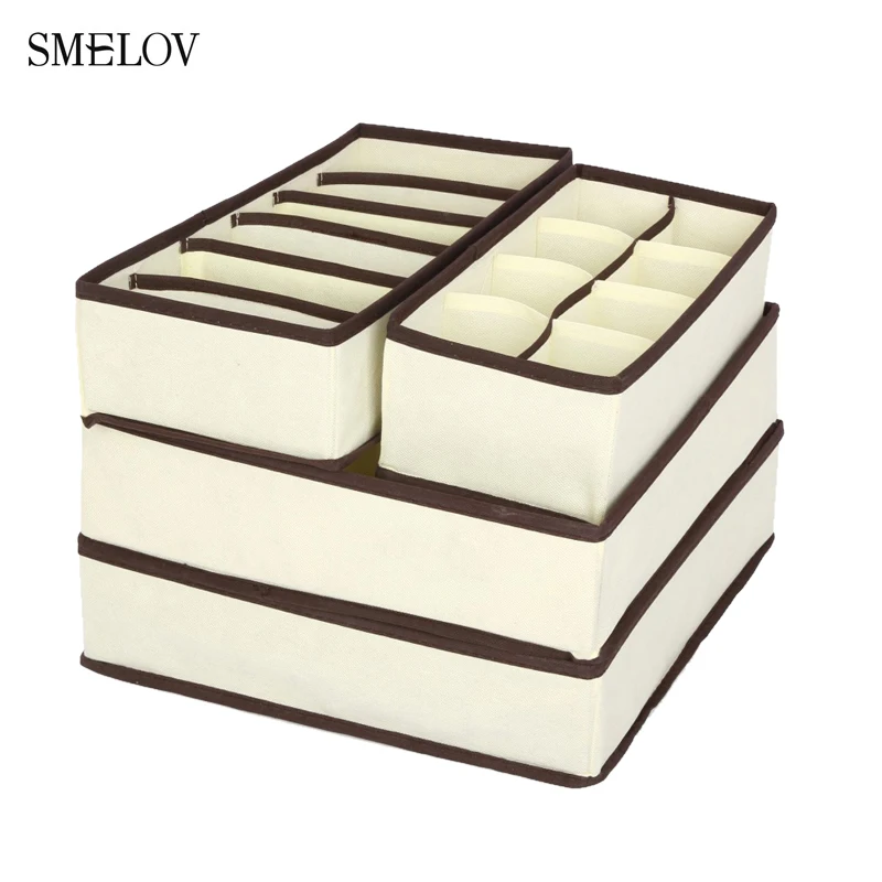 4pcs Underwear Socks Organiser Large Capacity Bedroom Bra Scarfs Tie Shorts Storage Box Drawer Wardrobe Closer Home Storage Box
4pcs Underwear Socks Organiser Large Capacity Bedroom Bra Scarfs Tie Shorts Storage Box Drawer Wardrobe Closer Home Storage Box