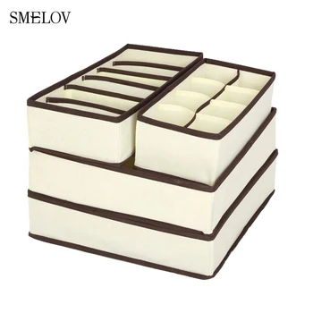 4pcs Underwear Socks Organiser Large Capacity Bedroom Bra Scarfs Tie Shorts Storage Box Drawer Wardrobe Closer Home Storage Box
4pcs Underwear Socks Organiser Large Capacity Bedroom Bra Scarfs Tie Shorts Storage Box Drawer Wardrobe Closer Home Storage Box