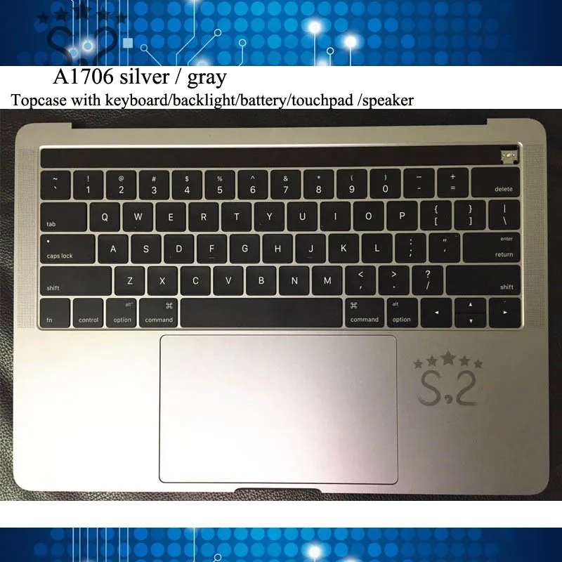 A1706 Top case for macbook pro retina 13.3 with Keyboard Backlight Trackpad A1819 Battery Speaker 2016 2017 Year
A1706 Top case for macbook pro retina 13.3 with Keyboard Backlight Trackpad A1819 Battery Speaker 2016 2017 Year
