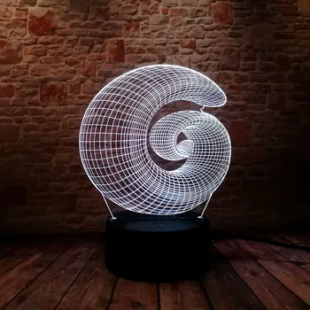 Flash Sea Snail Model 3D Illusion Led Lamp Colorful Change Desk Nightlight Conch action & toy figures
Flash Sea Snail Model 3D Illusion Led Lamp Colorful Change Desk Nightlight Conch action & toy figures