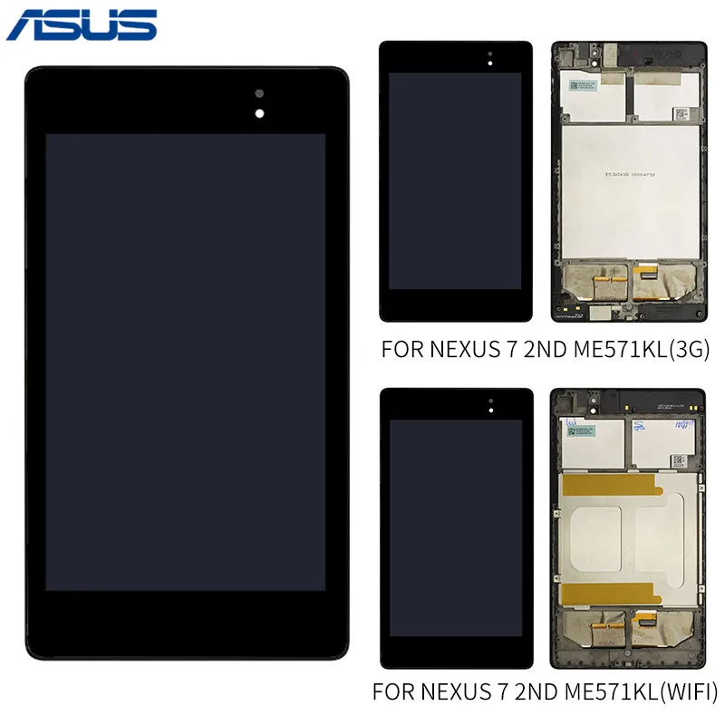 ASUS LCD Display Touch Screen Digitizer For ASUS Google Nexus 7 2nd 2013 FHD ME571KL 3G WiFi Version LCD Assembly With Frame
ASUS LCD Display Touch Screen Digitizer For ASUS Google Nexus 7 2nd 2013 FHD ME571KL 3G WiFi Version LCD Assembly With Frame