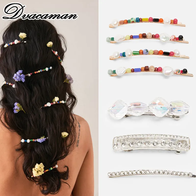 Dvacaman 2019 Boho ZA New Chic Trendy Pearl for Women Hair pins Hair Accessories Barrettes Luxury Rhinestone Crystal Hair Clips
Dvacaman 2019 Boho ZA New Chic Trendy Pearl for Women Hair pins Hair Accessories Barrettes Luxury Rhinestone Crystal Hair Clips