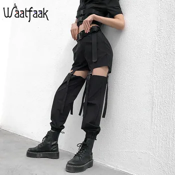 Waatfaak Buckle Hollow Out Black Cargo Pants Female High Waist Streetwear Sweatpants Long Loose Summer Trousers Women Strappy
Waatfaak Buckle Hollow Out Black Cargo Pants Female High Waist Streetwear Sweatpants Long Loose Summer Trousers Women Strappy