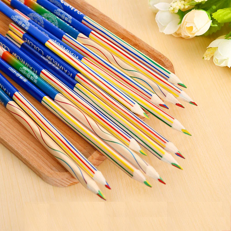 10 pcs/lot Kawaii Wooden Colored Pencil Wood 4 Mixed Colors Rainbow Pencils Stationery For Kid Student Graffiti Drawing Painting
10 pcs/lot Kawaii Wooden Colored Pencil Wood 4 Mixed Colors Rainbow Pencils Stationery For Kid Student Graffiti Drawing Painting
