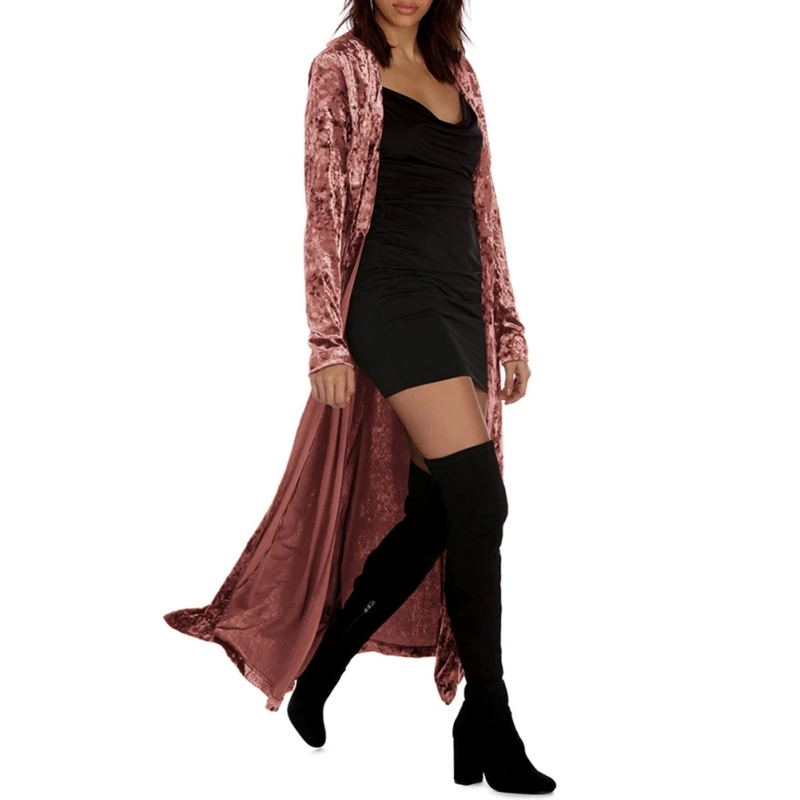 Long Sleeves Extended Velvet Trench Ladies Long Cardigans Fashion Turn-down Collar Slim Streetwear Coats
Long Sleeves Extended Velvet Trench Ladies Long Cardigans Fashion Turn-down Collar Slim Streetwear Coats