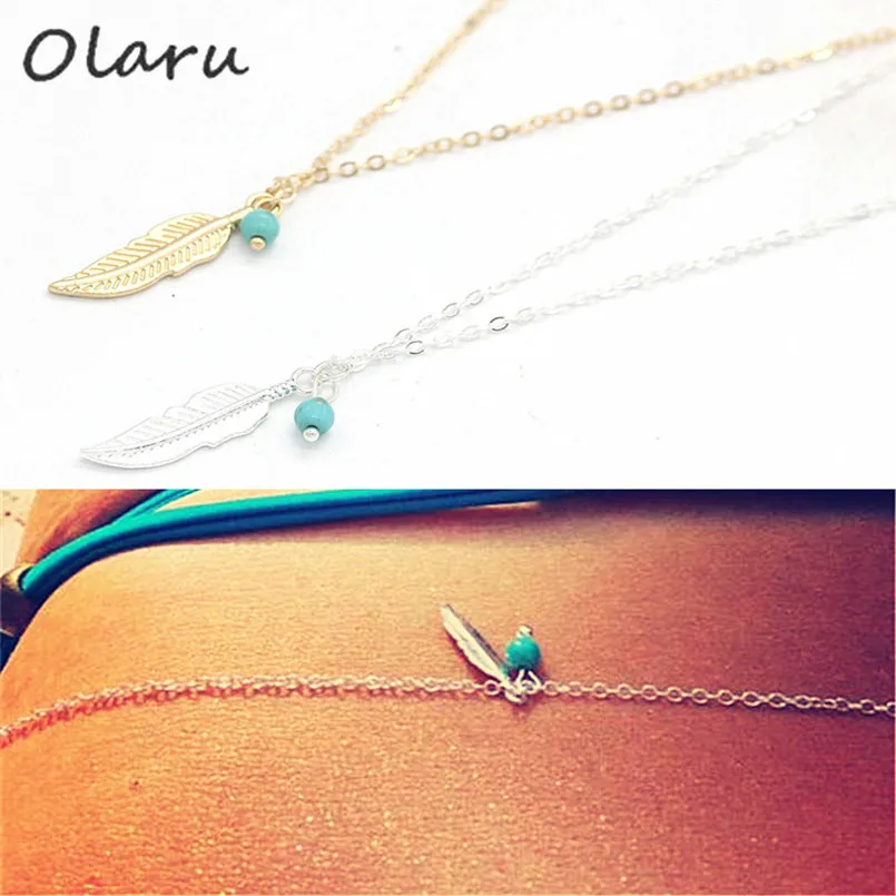 Olaru Vintage Extendy Gold Sliver Color Beads Leaf Belly Waist Chain For Woman Chunky Sexy Body Chain Fashion Jewelry Wholesale
Olaru Vintage Extendy Gold Sliver Color Beads Leaf Belly Waist Chain For Woman Chunky Sexy Body Chain Fashion Jewelry Wholesale