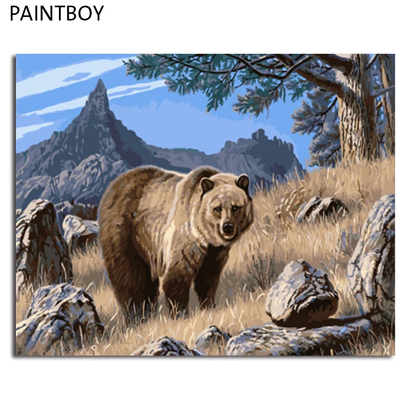 PAINTBOY Framed Pictures DIY Painting By Numbers of Animal Handwork Canvas Oil Painting Home Decor For Living Room
PAINTBOY Framed Pictures DIY Painting By Numbers of Animal Handwork Canvas Oil Painting Home Decor For Living Room