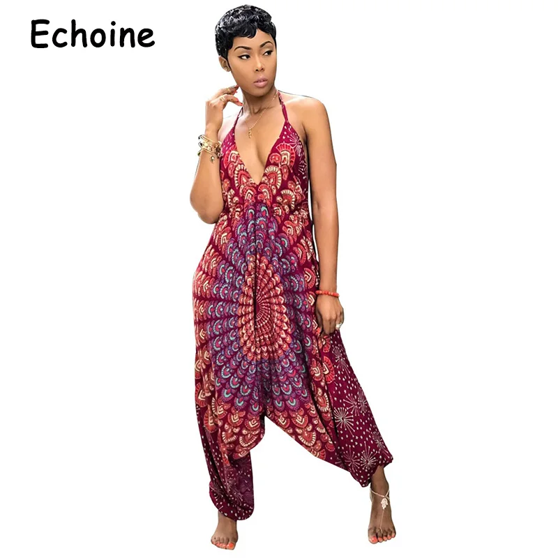 Echoine Sexy Folk Style Print Jumpsuit Backless Spaghetti Straps Playsuits Loose Wide Pants 2019 New Casual Bodysuit For Women
Echoine Sexy Folk Style Print Jumpsuit Backless Spaghetti Straps Playsuits Loose Wide Pants 2019 New Casual Bodysuit For Women