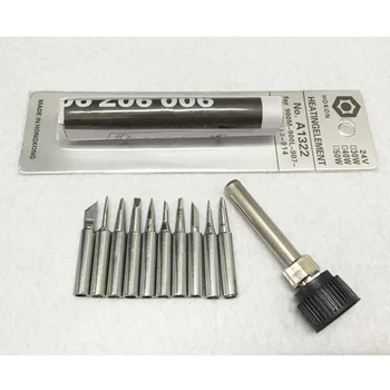 Lead-free Solder solderiong Iron Tip 900M-T For 936 SAIKE ATTEN AOYUE KADA Soldering Rework Station Iron + 1322 Heater Element
Lead-free Solder solderiong Iron Tip 900M-T For 936 SAIKE ATTEN AOYUE KADA Soldering Rework Station Iron + 1322 Heater Element