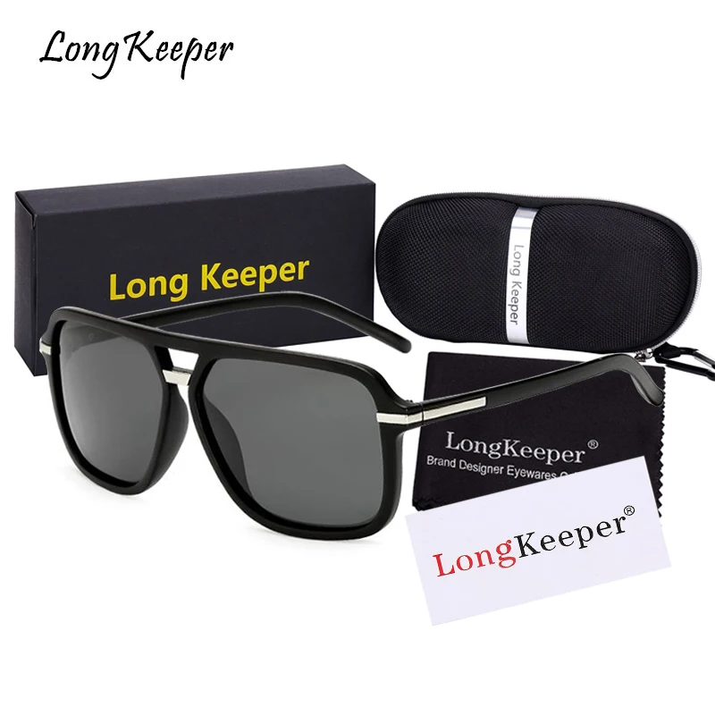 2018 New Mens Polarized Sunglasses Square Sun Glasses for Men Oversized Male Eyewears With Brand Box By LongKeeper
2018 New Mens Polarized Sunglasses Square Sun Glasses for Men Oversized Male Eyewears With Brand Box By LongKeeper