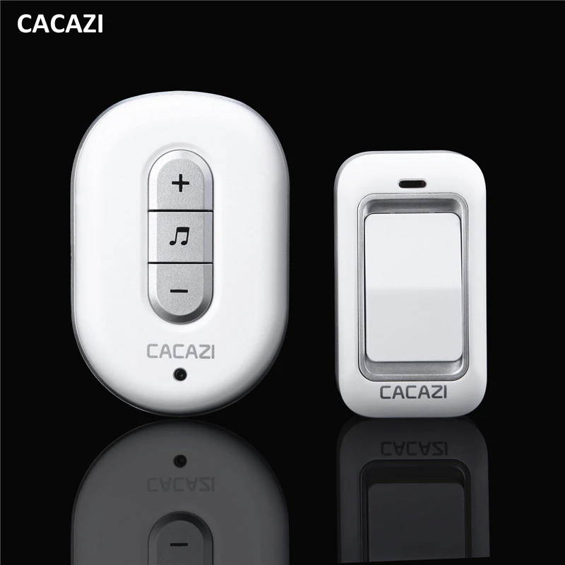 CACAZI 48 chimes wirelesee doorbell with no battery that waterproof.120m range and long life. low price home door bell
CACAZI 48 chimes wirelesee doorbell with no battery that waterproof.120m range and long life. low price home door bell