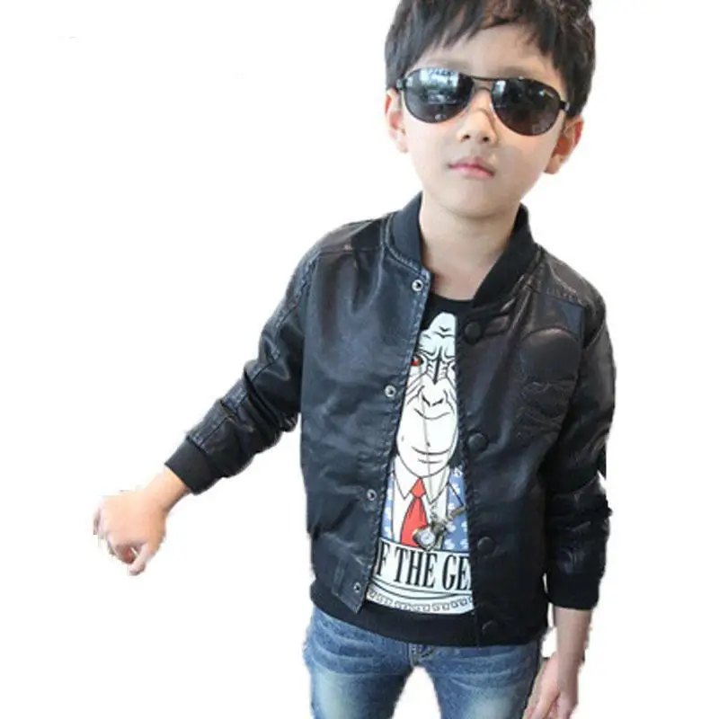 Boys Jackets 2017 New Skull Print Faux Leather Kids Coat for Boys Spring Autumn Motorcycle Tops Clothing Children's Outerwear 
Boys Jackets 2017 New Skull Print Faux Leather Kids Coat for Boys Spring Autumn Motorcycle Tops Clothing Children's Outerwear