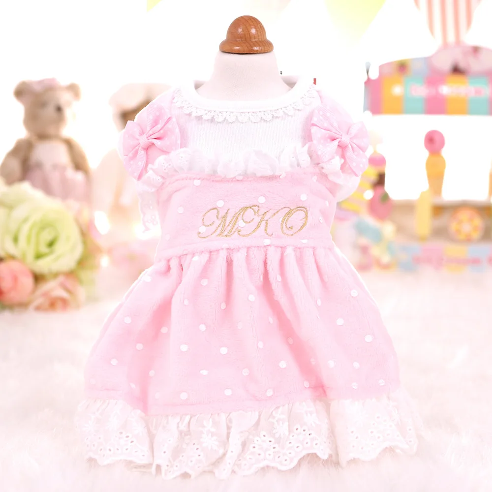 Pet Dress For Dogs Spring And Autumn Clothes Dot Maid Costume Skirt Cat Clothing Sweet Coat Yorkies Dresses With Lace Pink Blue
Pet Dress For Dogs Spring And Autumn Clothes Dot Maid Costume Skirt Cat Clothing Sweet Coat Yorkies Dresses With Lace Pink Blue