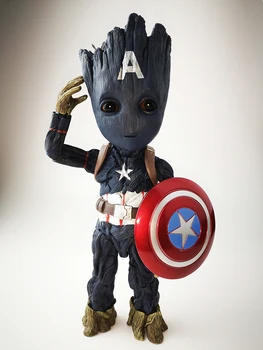 Marvel Avengers Guardians of the Galaxy Groot Cosplay Captain America Action Figures 26CM Groot PVC Anime Figure
Marvel Avengers Guardians of the Galaxy Groot Cosplay Captain America Action Figures 26CM Groot PVC Anime Figure