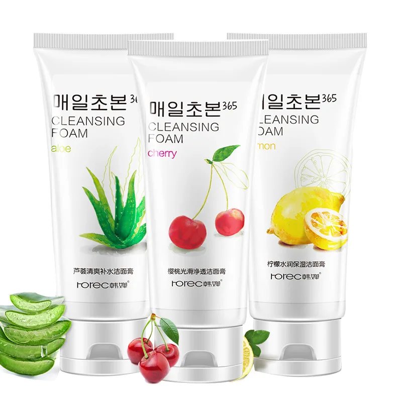 ROREC Lemon Cherry Aloe Moisturizer Foam Cleanser Remover Makeup Oil Control Face Cream Clean Pores Blackhead Acnes Skin Care
ROREC Lemon Cherry Aloe Moisturizer Foam Cleanser Remover Makeup Oil Control Face Cream Clean Pores Blackhead Acnes Skin Care