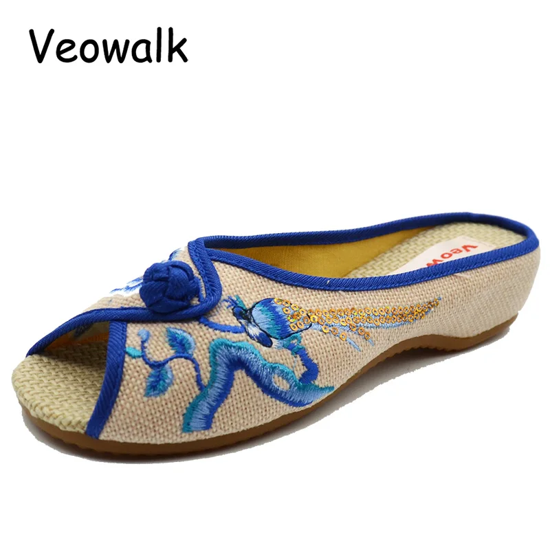 Flower Embroidered Women Open Peep Toe Canvas Slippers Summer Comfor Linen Insole Ladies Slip-on Flat Slide Shoes Sandials Mujer
Flower Embroidered Women Open Peep Toe Canvas Slippers Summer Comfor Linen Insole Ladies Slip-on Flat Slide Shoes Sandials Mujer