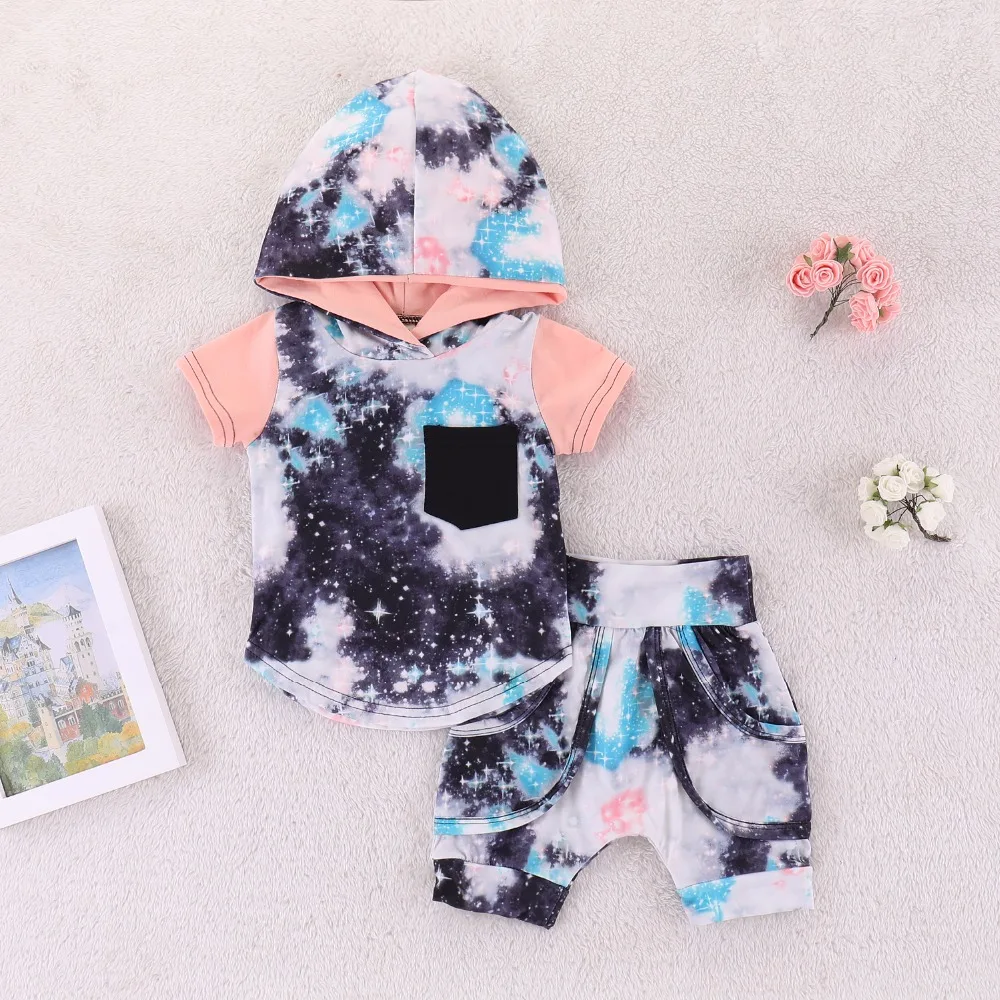 2pcs Baby Set Summer Fashion Newborn Baby Girls Clothes Floral Short Sleeve Hooded Pocket Cotton Tops+Short Pants Baby Outfits
2pcs Baby Set Summer Fashion Newborn Baby Girls Clothes Floral Short Sleeve Hooded Pocket Cotton Tops+Short Pants Baby Outfits