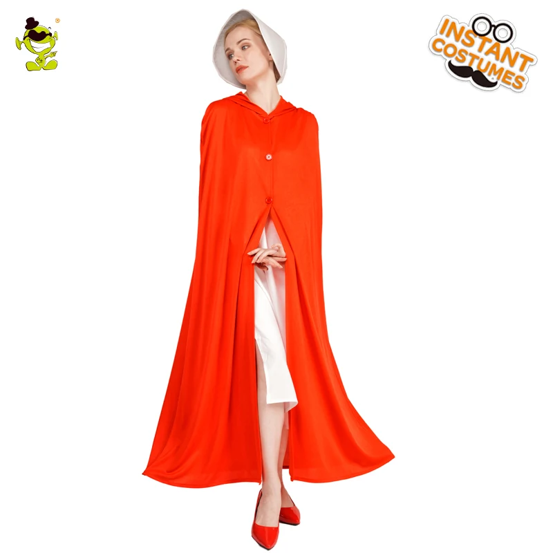 Women's Handmaid's Cosplay Costume Halloween Party Handmaid Women Red Cape Carnival Party Costumes
Women's Handmaid's Cosplay Costume Halloween Party Handmaid Women Red Cape Carnival Party Costumes