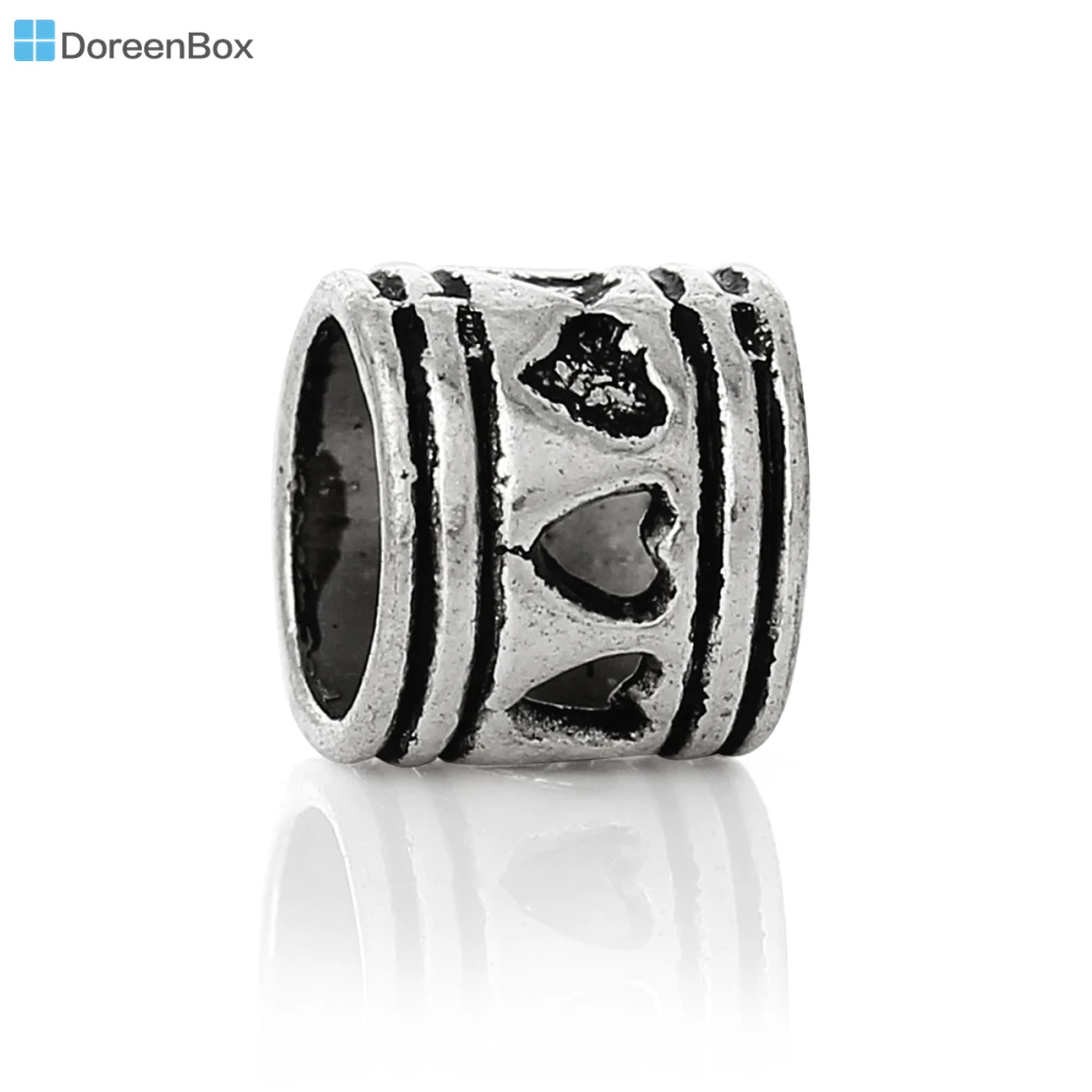 Doreen Box hot- 50 PCs Silver Tone Heart Tube Spacers Beads Fit Charm Bracelets 7x7mm (B04829)
Doreen Box hot- 50 PCs Silver Tone Heart Tube Spacers Beads Fit Charm Bracelets 7x7mm (B04829)